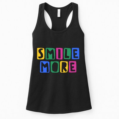 Smile More Colorful Inspiring Womens Tank Top
