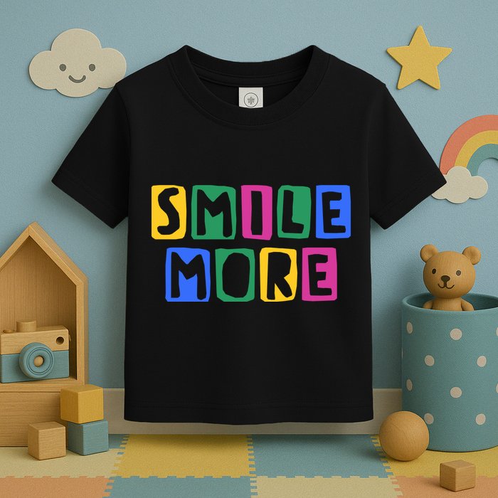 Smile More Colorful Inspiring Toddler T-Shirt