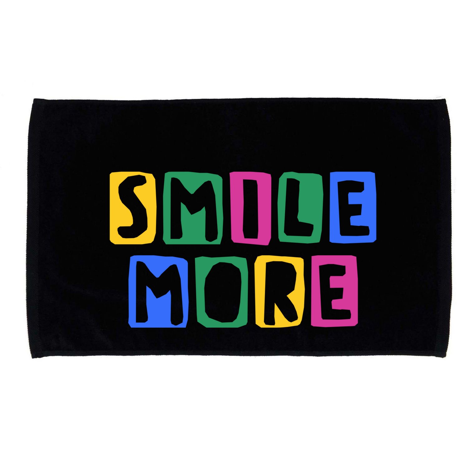 Smile More Colorful Inspiring Microfiber Hand Towel