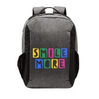 Smile More Colorful Inspiring Vector Backpack