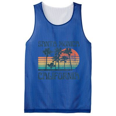 Santa Monica California Beach Summer Vacation Vintage Mesh Reversible Basketball Jersey Tank