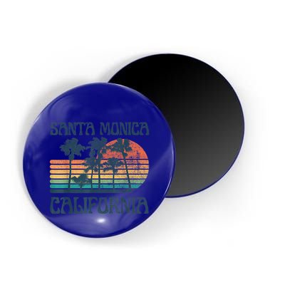 Santa Monica California Beach Summer Vacation Vintage Magnet