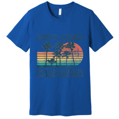 Santa Monica California Beach Summer Vacation Vintage Premium T-Shirt