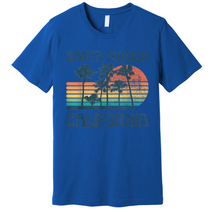 Santa Monica California Beach Summer Vacation Vintage Premium T-Shirt