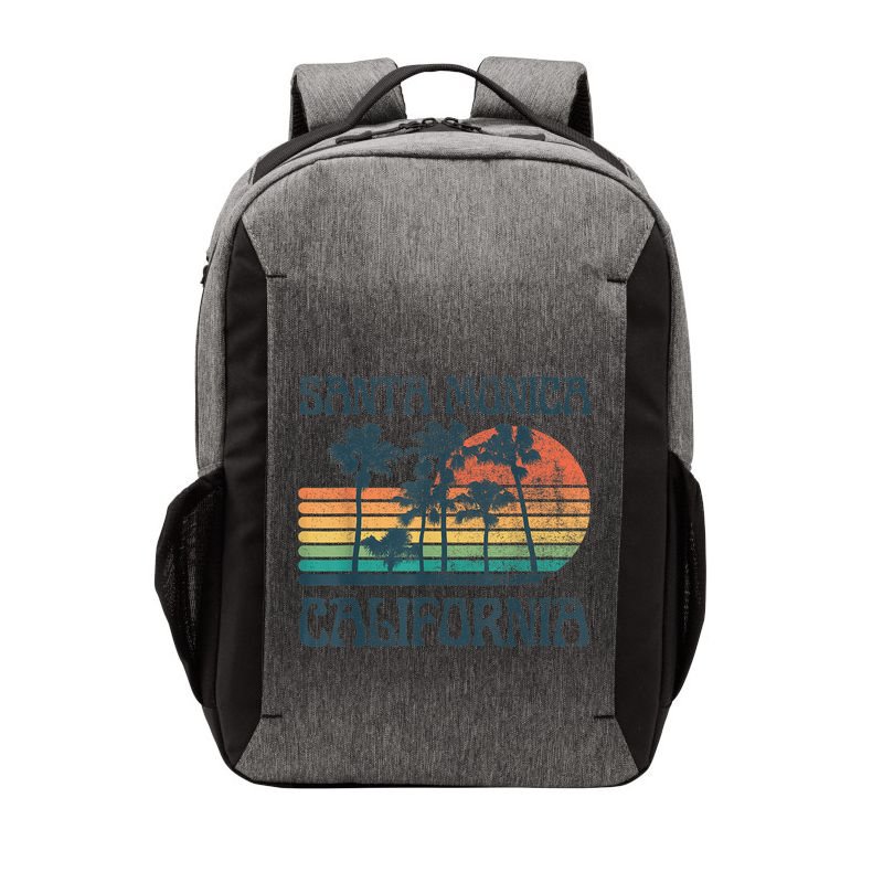 Santa Monica California Beach Summer Vacation Vintage Vector Backpack