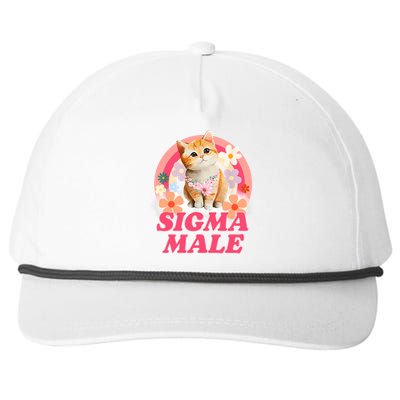 Sigma Male Cat Kitten Funny Snapback Five-Panel Rope Hat