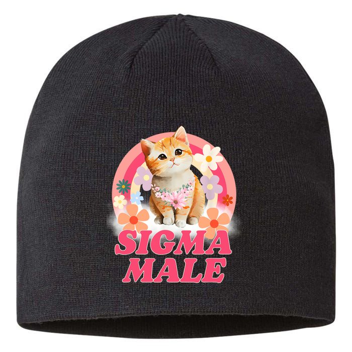 Sigma Male Cat Kitten Funny Sustainable Beanie