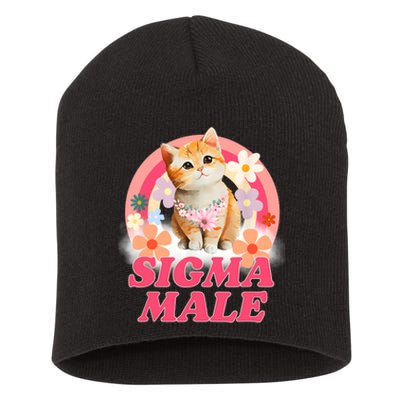 Sigma Male Cat Kitten Funny Short Acrylic Beanie