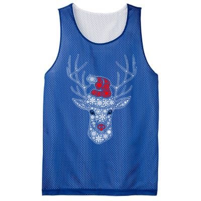 Snowflake Merry Christmas Xmas Family Reindeer Gift Mesh Reversible Basketball Jersey Tank