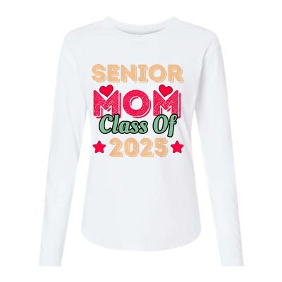 Senior Mom Class Of 2025 Womens Cotton Relaxed Long Sleeve T-Shirt