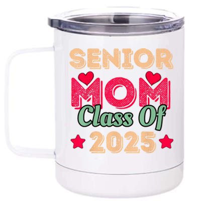 Senior Mom Class Of 2025 12 oz Stainless Steel Tumbler Cup