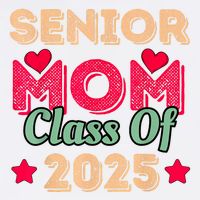 Senior Mom Class Of 2025 Adult Drive Performance Visor