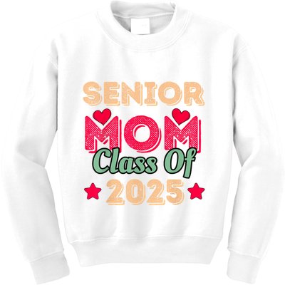 Senior Mom Class Of 2025 Kids Sweatshirt