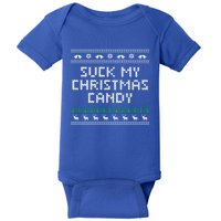 Suck My Christmas Candy Couples Adult Humor Lovers Cool Gift Baby Bodysuit