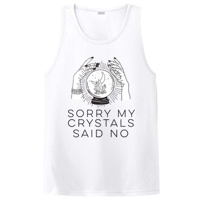 Sorry My Crystals Said No Funny Tarot Witch Halloween Meaningful Gift PosiCharge Competitor Tank