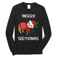 Sloth Merry Christmas Sweater Santa Sloth Merry Slothmas Long Sleeve Shirt