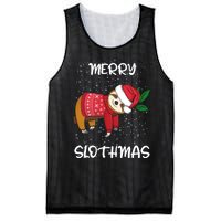 Sloth Merry Christmas Sweater Santa Sloth Merry Slothmas Mesh Reversible Basketball Jersey Tank