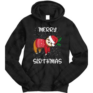 Sloth Merry Christmas Sweater Santa Sloth Merry Slothmas Tie Dye Hoodie