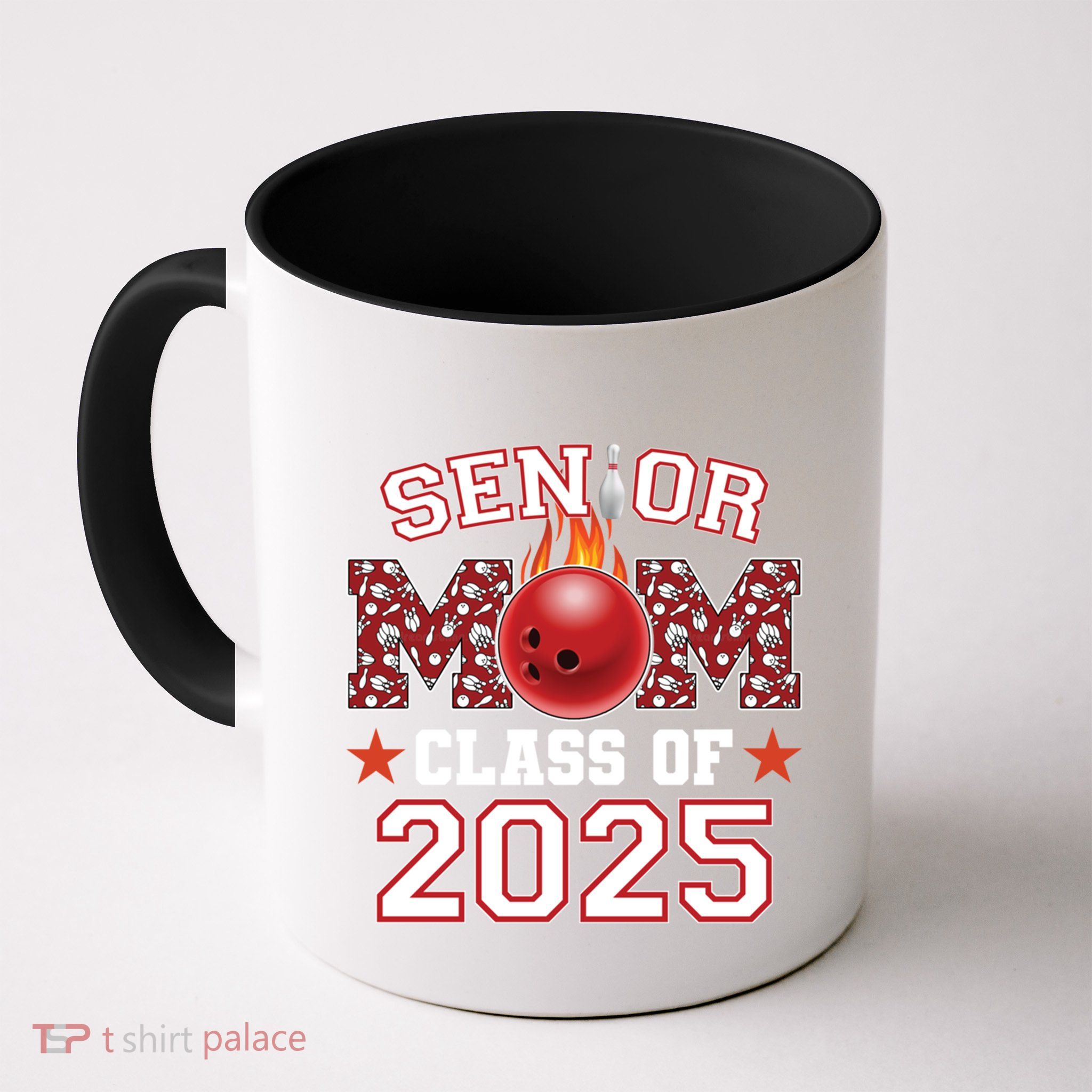 Senior Mom Class Of 2025 Bowling Graduation Mama 2025 Gift Mug