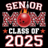 Senior Mom Class Of 2025 Bowling Graduation Mama 2025 Gift Drawstring Bag