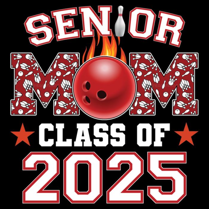 Senior Mom Class Of 2025 Bowling Graduation Mama 2025 Gift Drawstring Bag