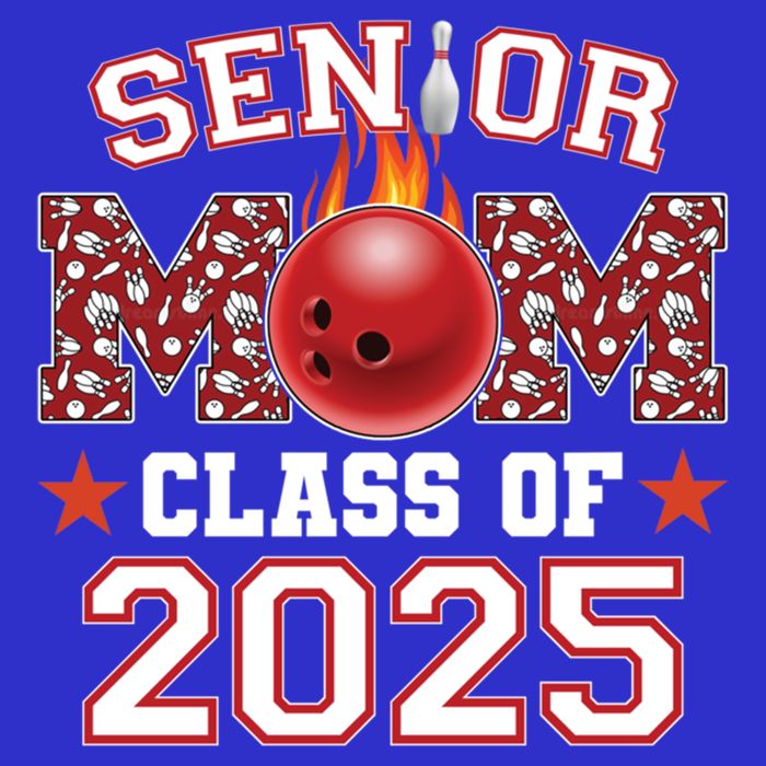 Senior Mom Class Of 2025 Bowling Graduation Mama 2025 Gift Womens Tank Top