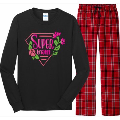 Super Mom Cute Gift Long Sleeve Pajama Set