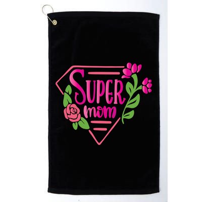 Super Mom Cute Gift Golf Towel