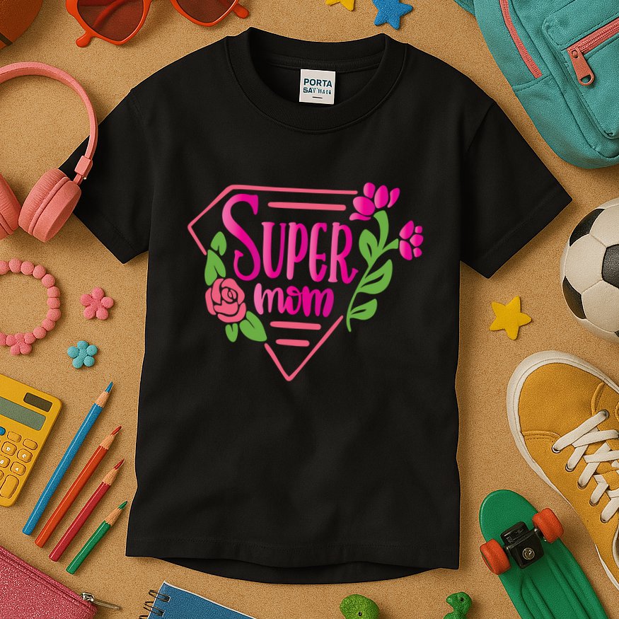 Super Mom Cute Gift Kids T-Shirt