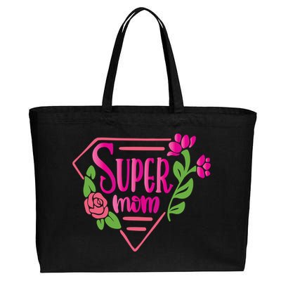 Super Mom Cute Gift Cotton Canvas Jumbo Tote