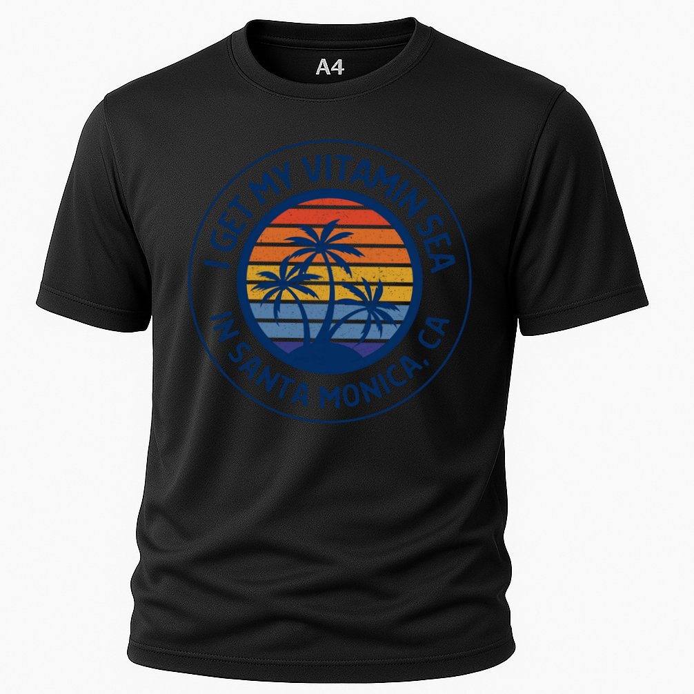 Santa Monica Ca Fun Santa Monica Vacation Santa Monica Pier Great Gift Cooling Performance Crew T-Shirt