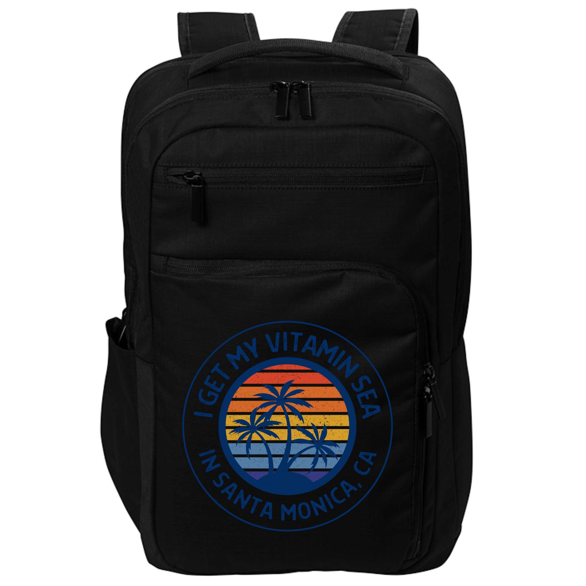 Santa Monica Ca Fun Santa Monica Vacation Santa Monica Pier Great Gift Impact Tech Backpack