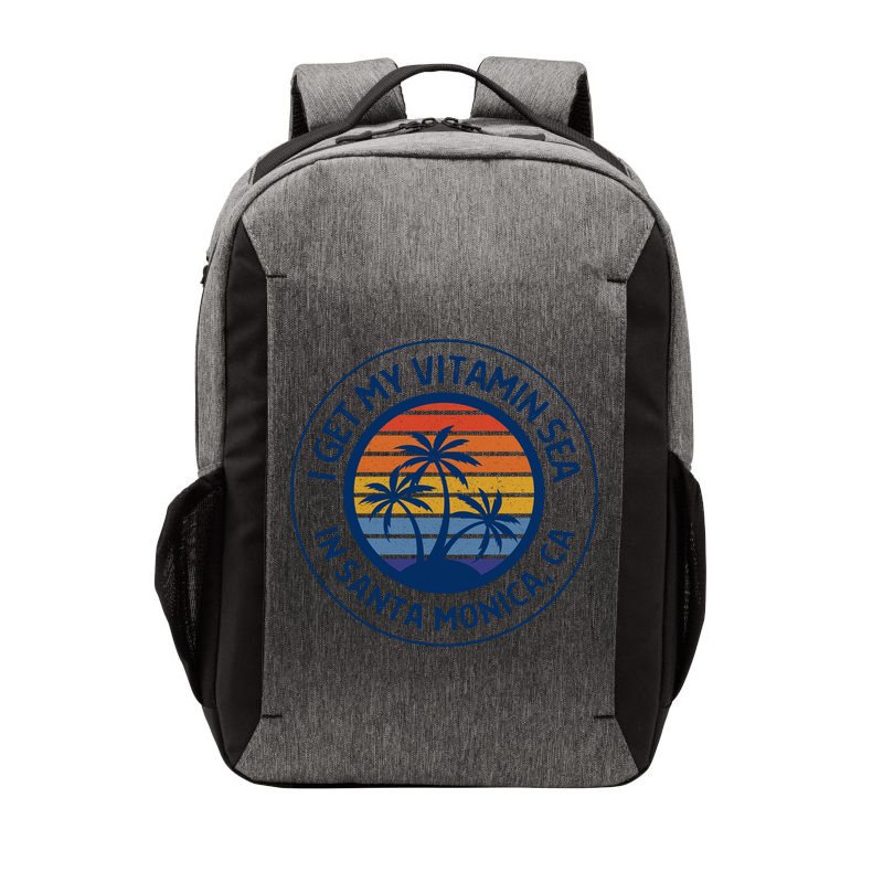 Santa Monica Ca Fun Santa Monica Vacation Santa Monica Pier Great Gift Vector Backpack