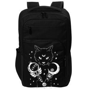 Sailor Meow Cute Moon Cat Space Magic Gothic Halloween Impact Tech Backpack