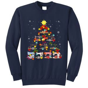 Sewing Machines Christmas Tree Quilt Sewing Lovers Xmas Tall Sweatshirt