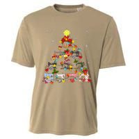 Sewing Machines Christmas Tree Quilt Sewing Lovers Xmas Cooling Performance Crew T-Shirt