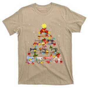 Sewing Machines Christmas Tree Quilt Sewing Lovers Xmas T-Shirt