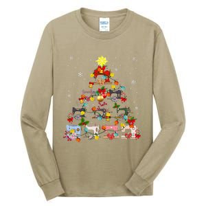 Sewing Machines Christmas Tree Quilt Sewing Lovers Xmas Tall Long Sleeve T-Shirt