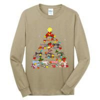 Sewing Machines Christmas Tree Quilt Sewing Lovers Xmas Tall Long Sleeve T-Shirt