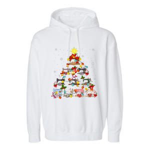 Sewing Machines Christmas Tree Quilt Sewing Lovers Xmas Garment-Dyed Fleece Hoodie