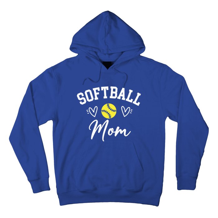 Softball Mom Cute Game Day Outfit Gift Hoodie