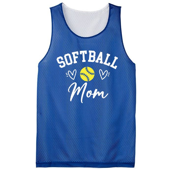 Softball Mom Cute Game Day Outfit Gift Mesh Reversible Basketball Jersey Tank