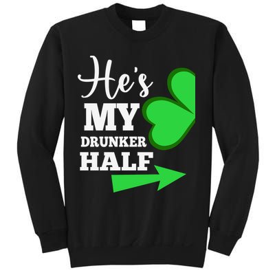 Shes My Drunker Half Couples St Patricks Day Irish Shamrock Sweatshirt