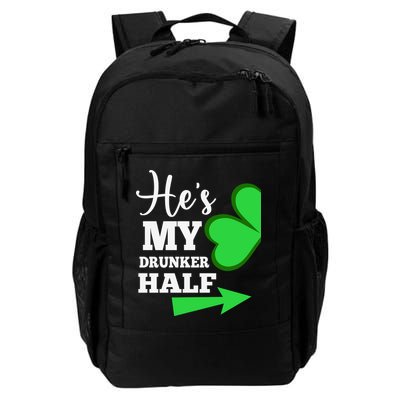 Shes My Drunker Half Couples St Patricks Day Irish Shamrock Backpack