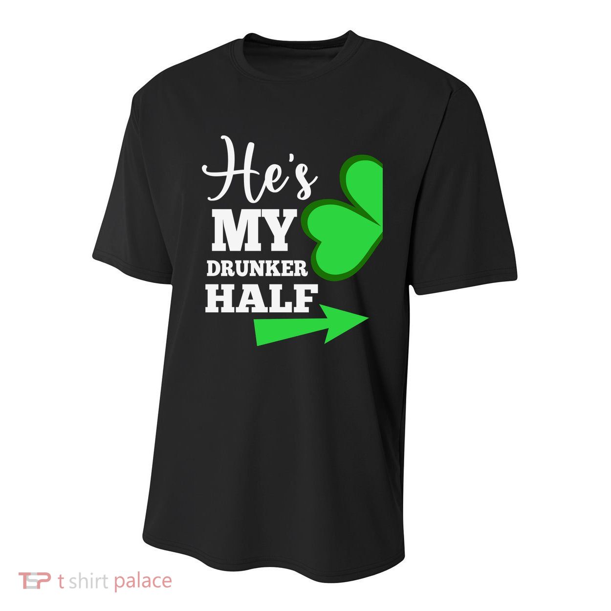 Shes My Drunker Half Couples St Patricks Day Irish Shamrock Youth Performance Sprint T-Shirt