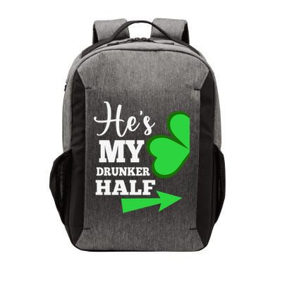 Shes My Drunker Half Couples St Patricks Day Irish Shamrock Vector Backpack
