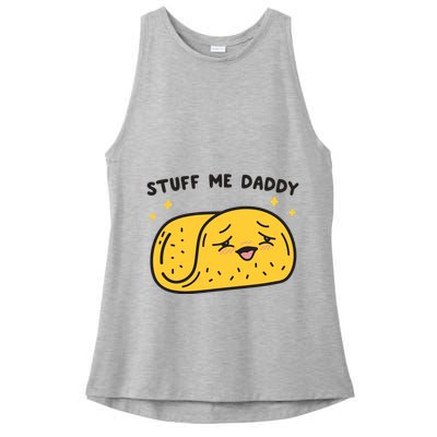 Stuff Me Daddy Taco Ladies PosiCharge Tri-Blend Wicking Tank