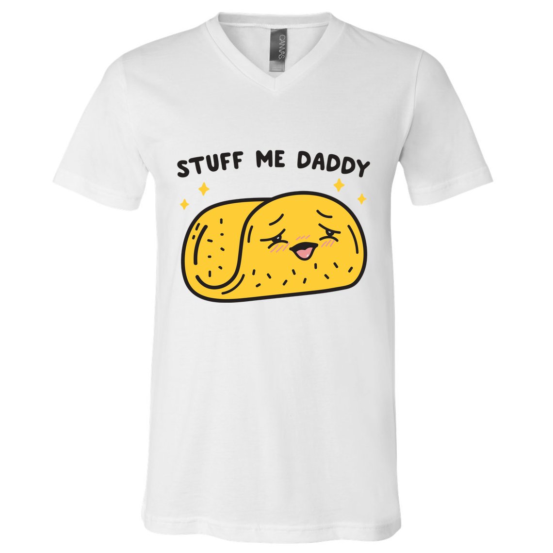 Stuff Me Daddy Taco V-Neck T-Shirt