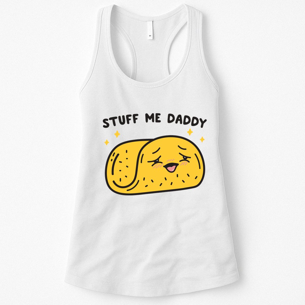 Stuff Me Daddy Taco Womens Tank Top
