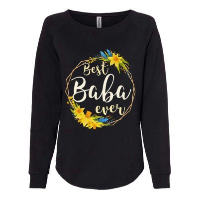 Serbian Mothers Day Best Baba Ever For Mom Grandma Serbia Womens California Wash Sweatshirt